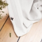 Lot de 2 rideaux gaze de coton 140x300 cm Blanc