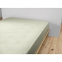 Drap Housse Double Gaze de Coton Vert d'eau – 200 x 200 cm – Bonnet 30 cm