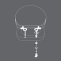 Abattant wc charnieres metal 37.5 x 46 cm mdf imprime Amber