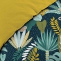 Pack parure de couette guinea vert 240 x 220 cm + drap housse 140 x 190 x 30 cm Jaune