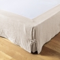 Cache-sommier gaze de coton luxe 140 x 190 cm Gaia Pampa naurel