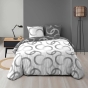 Parure de couette réversible 240 x 220 cm en microfibre de flanelle Bliss