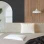 Drap housse 2 personnes 160 x 200 cm microfibre unie oscar Naturel