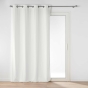 Rideau tamisant 135 x 260 cm velours uni Novana Blanc