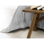Housse de couette chaude en flanelle 200 x 200 cm Candice Gris chambré