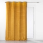 Rideau tamisant à oeillets 140 x 260 cm velours reflief Velouriane Jaune ocre