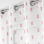 Panneau a oeillets 140 x 240 cm voile sable imprime geokid Rose