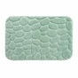 Tapis de bain 50 x 80 cm microfibre unie relief ricochet Tilleul