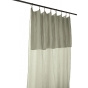 Lot de 2 rideaux 140 x 300 cm réglables double gaze de coton Vert d'eau