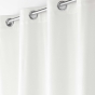 Rideau tamisant à oeillets 140 x 260 cm velours reflief Velouriane Blanc
