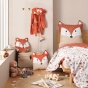 Coussin compresse 40 x 40 cm coton imprime roxy des. place Sans