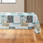 Nappe rectangle 150 x 240 cm polyester imprime faya Sauge