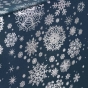 Nappe rectangle 150 x 300 cm polyester imprime metallise constellation Marine