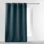 Rideau grande hauteur 140 x 280 cm polyester uni Essentiel Marine