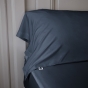 Taie de traversin 85 x 185 cm satin de bambou bambou Salomé Bleu