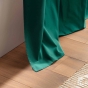 Lot de 2 rideaux a oeillets 140 x 240 cm 100% coton uni Panama Emeraude