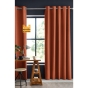 Lot de 2 rideaux occultant 140 x 280 cm grande hauteur Obscure Terracotta
