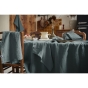 Nappe rectangle 170 x 250 cmen  lin lavé Soline ardoise Gris foncé