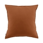 Taie d'oreiller chaude flanelle 63 x 63 cm Candice Orange
