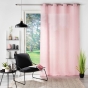 Voilage à oeillets 140 x 240 cm voile tissé Soane Rose