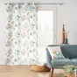 Lot de 2 Rideaux à Œillets Dilaris - 140 x 260 cm - Polyester Imprimé Feuillage