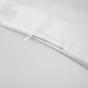 Housse de couette 240 x 220 cm bambou de satin 120 fils Salomé Blanc