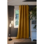 Lot de 2 Rideaux 100% occultant luxe 140 x 260 cm Obscure Moutarde