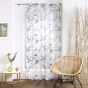 Voilage a oeillets 140 x 240 cm voile sablé imprimé Panis