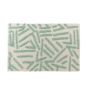 Tapis rectangle 60 x 90 cm coton/polyester tufte Athena Sauge