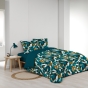 Parure de Lit 240 x 220 cm Lavinia Bleu + 2 taies