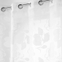 Voilage a oeillets 140 x 240 cm voile dévoré métallisé Florinella