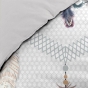 Housse de couette 240 x 220 cm coton 42 fils + 2 taies Happy dream