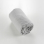 Drap housse flanelle chaude 140 x 190 cm Bonnet 30 cm Candice Gris