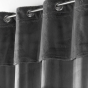 Rideau a oeillets 140 x 240 cm velours et imitation fourrure  Caresse Anthracite