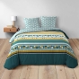 Pack parure de couette 240 x 220 cm Doris + DH 140x190 cm Blanc