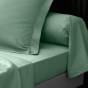 Taie d'oreiller vp 63 x 63 cm percale uni 78 fils percaline  +p. bourdon Tilleul