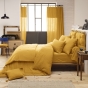 Tête de lit 5 boutons avec passants – 50 x 80 cm – Gaze de coton Gaïa Jaune safran