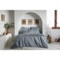Housse de Couette 260 x 240 cm – Lyocell Uni Lysandre Bleu Stone
