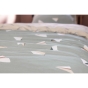 parure de lit (housse de couette + 2 taies d'oreiller) 200 x 200 cm coton imprimé petits papiers