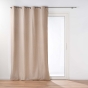 Lot de 4 Rideaux à Oeillets avec Doublure Amovible (140 x 260 cm) Coverline Beige, Thermiques & 100% Occultant