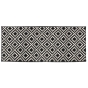 Tapis antidérapant rectangle 50 x 120 cm bouclette Losibi Noir