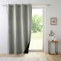 Rideau a oeillets 140 x 260 cm isolant/velours relief polarchic Gris