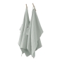 lot de 2 essuie-mains 50 x 70 cm gaze de coton unie gaïa eucalyptus