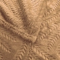 Plaid 125 x 150 cm flanelle relief unie nelia Camel
