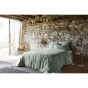 Drap Plat Soline 100% lin lavé – 270 x 300 cm – Eucalyptus
