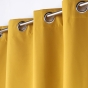 Lot de 2 Rideaux occultant double face 140 x 260 cm 100% microfibre Obscure Jaune