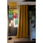 Lot de 2 Rideaux grande hauteur occultant + isolant phonique polaire L140 x H280 cm Inuit Jaune