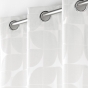 Rideau a oeillets 135 x 260 cm velours devore geolia Blanc