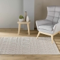 Tapis rectangle 120 x 170 cm tissé plat relief Valam