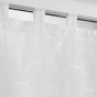 Paire droite passants 2 x 60 x 90 cm voile sablé brodé Olympia Blanc